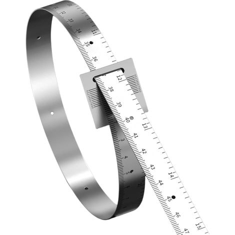 Règle de précision en acier inoxydable avec échelle transparente (1/5)