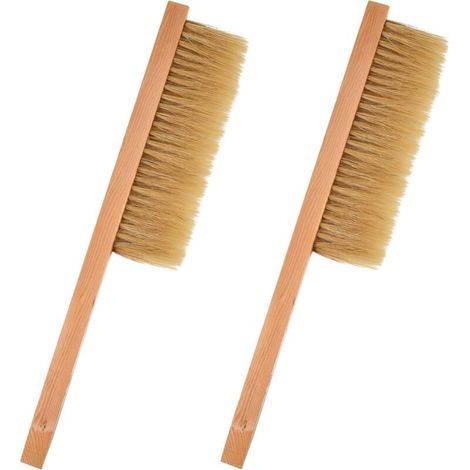 Lot de 2 brosses d'apiculture avec manche en bois (1/5)