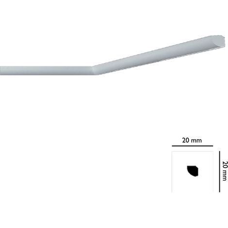 CORNICE DECORATIVA PER SOFFITTO mod. I715 - mm. 20x20- 180 pezzi  - BOVELACCI