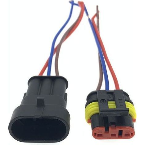 DJ7051-1.5-11/211.5 Câble connecteur étanche mâle/femelle pour automobile, 2/3/4/5/6 fils – Paire étanche à 3 fils