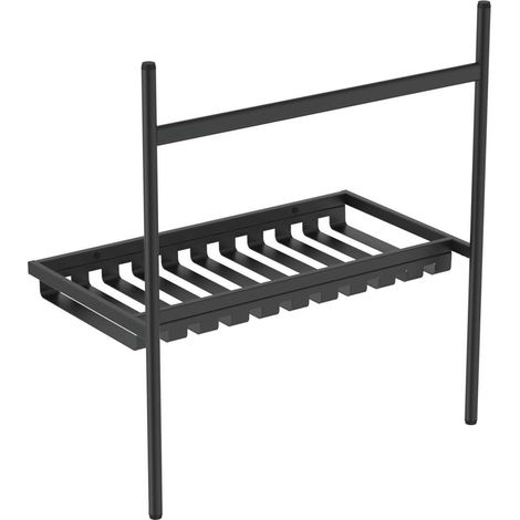 Ideal Standard Conca - Pedestal metálico para lavabo 80 cm, negro seda E2654XG (1/5)