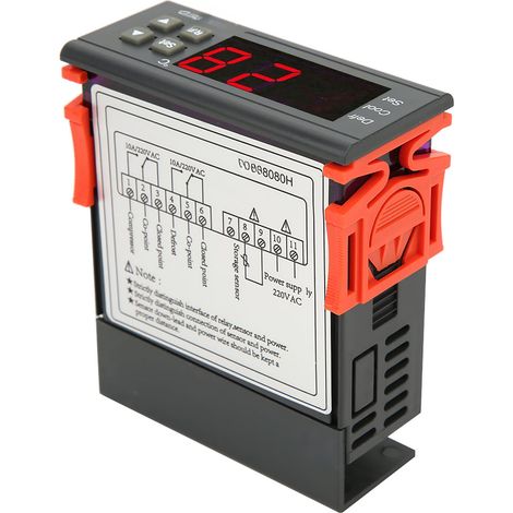 Régulateur de température avec alarme de dépassement de température de dégivrage et de réfrigération STC 8080H (1/5)