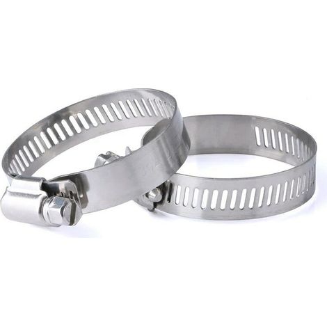 APEX Lot de 4 colliers de serrage réglables 27-51 mm, en acier inoxydable 304, colliers de serrage métalliques (1/5)