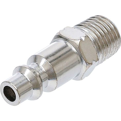 BGS Druckluft-Stecknippel 6,3 mm (1/4") Außengewinde US / Frankreich - 7057 (1/3)