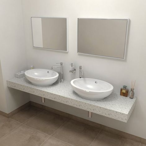 TAILOR Plan de travail Rockstone 180x50 cm, version R (1/4)