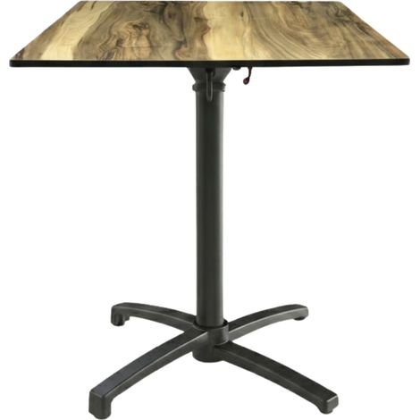 Table Pliable 59x59 cm plateau Compact modèle TABLE INDIANA COMPACT pied T-One (1/3)