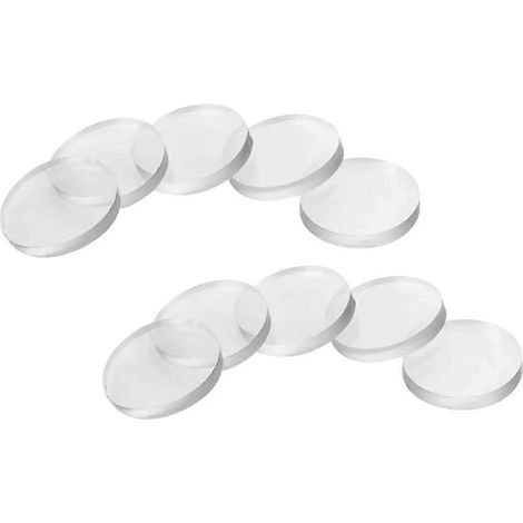 Patins en caoutchouc transparent de 20 mm, antiadhésifs, compatibles avec les protections d'écran en verre, paquet de 50. (1/5)