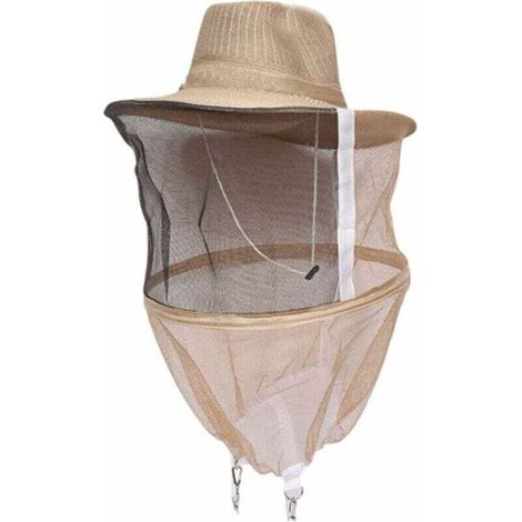 Imkerhut mit Schleier Anti-Mückenhut Imkerkopf Gesichtsmaske Hutmacher FLITI