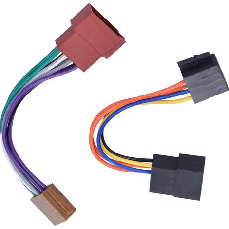 Adaptateur de faisceau de câblage Radio ISO pour voiture, câble de lecteur CD stéréo adapté pour Cabrio/Euro Van (1/5)