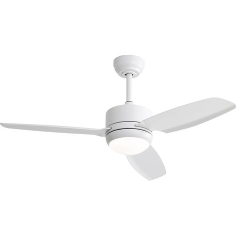 46-Zoll-Deckenventilator Neues Design mit LED-Beleuchtung – 3 ABS-Flügel, 6 Geschwindigkeitsstufen und hocheffizientem DC-Motor