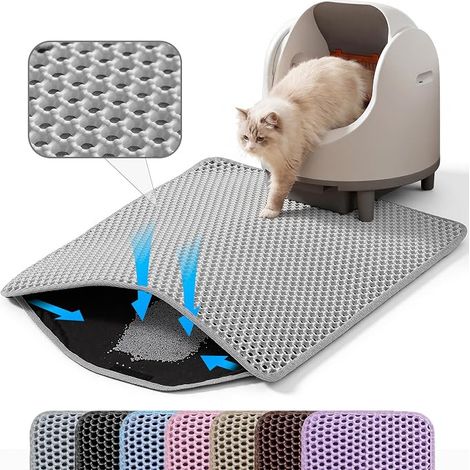 Cat Litter Mat, 60 x 45 cm, Grey (1/2)