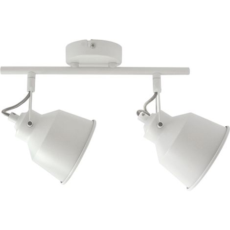 Applique-plafonnier orientable 2xE14 blanc Polux NIKO (1/4)