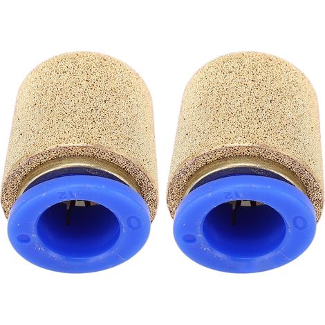 Silencieux d'échappement pneumatique PSF-12, paire de filtres anti-bruit en laiton pour entrée d'air, accessoires de réduction sonore. (1/5)