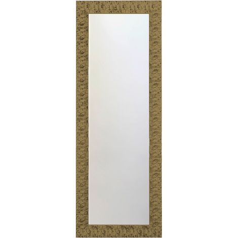 Specchio da parete con cornice in legno Yuma 40 - Oro