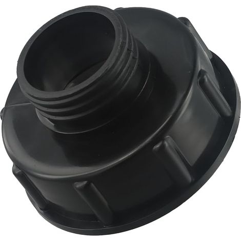 Adaptador reductor IBC S100 a S60 para contenedores de toneladas, accesorio de plástico para tanques de agua, conversión de rosca de 100 mm a 60 mm, conector para contenedores de toneladas. (1/5)