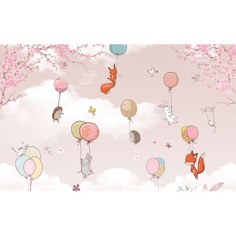 Affiche enfant lachers de ballons - 60x40cm - made in France (1/5)