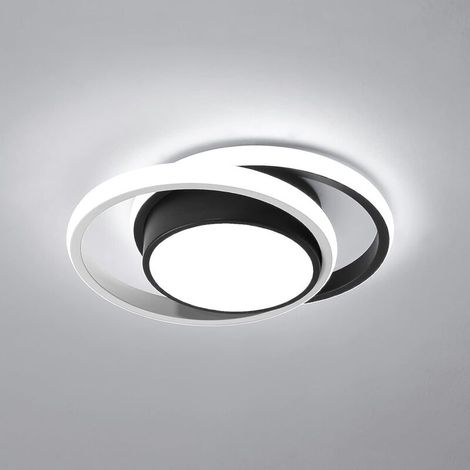 Plafonnier LED rond, style moderne, 32 watts, 2350 lumens, plafonnier LED d'intérieur, convient aux couloirs, cuisines, cages d'escalier, lumière blanche froide 6000K, 27 cm de diamètre. (1/5)