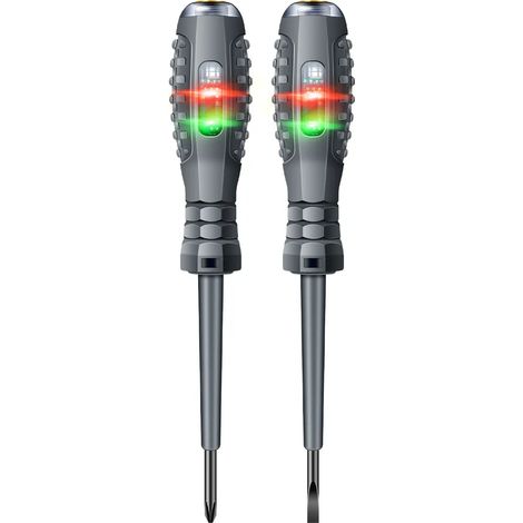 Set de tournevis électrique B05 cruciforme et plat avec indicateur lumineux pour électricien et bricolage (1/5)