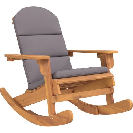 Maison Exclusive - Adirondack-Schaukelstuhl mit Kissen Massivholz