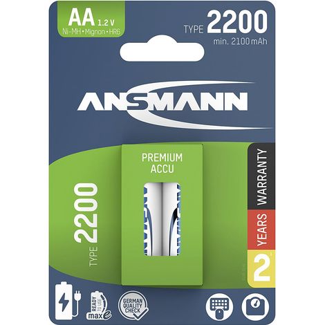 ANSMANN Akku MaxE 2Mign.a.K. 2,1A 2er