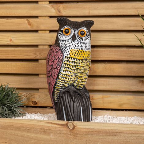 35cm Large Outdoor Plastic Owl Bird Deterrent (1/5)