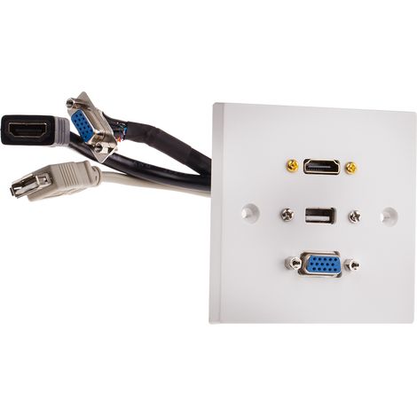 Prise Simple HDMI, SVGA, USB A Femelle ( Prix pour 1 ) (1/2)