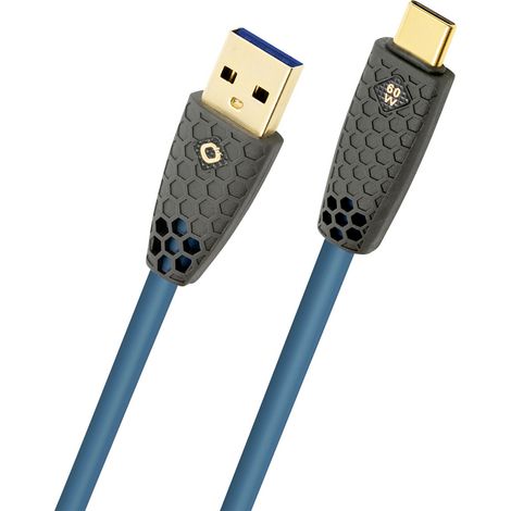 Oehlbach Câble USB USB-A mâle, USB-C® mâle 3 m pétrole blindage par tresse D1C9563 (1/4)