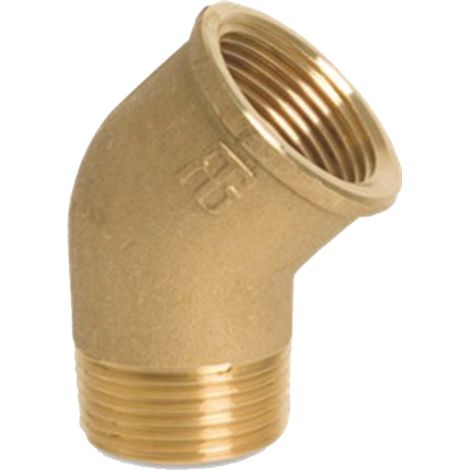 Codo, rosca externa de 1", rosca interna de 1", BSP, latón para línea de goteo 04051625