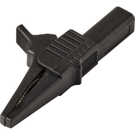 VOLTCRAFT MSK-125 Krokodilklemme kurz CAT II 300 V 10 A Schwarz (1/5)