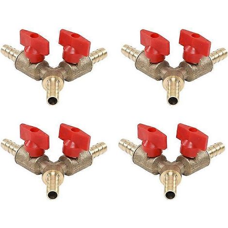 Vanne à bille à 3 voies avec collier de serrage pour tuyau et gaz combustible (1/5)