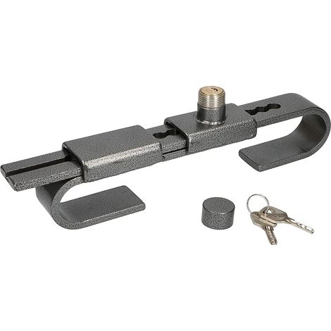 Verrouillage de porte antivol réglable de 220 à 430 mm (38 mm.) Serrure de porte Camion pour conteneurs, semi-remorques avec dépanneaux. Acier durci (1/4)