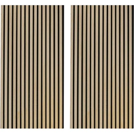 Pack de 2 paneles acústicos PET Acustic Sound NORDISH de 60x2,2x120 cm, negro (1/5)