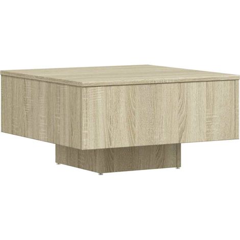 Maison Exclusive - Couchtisch Sonoma-Eiche 60x60x31,5 cm Holzwerk (1/5)