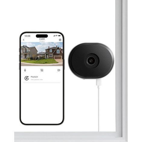 ZOSI Pack 1 Caméra Surveillance Fenêtre Intérieure Sécurité WiFi 2.4/5GHz (1/5)