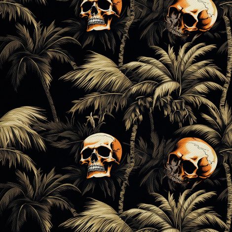 Tela Oxford decorativa para exteriores - Motivo de calavera I DX4795 (1/5)