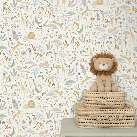 Papier peint intissé Safari Wonders 1005 x 52cm Multicolore (1/5)