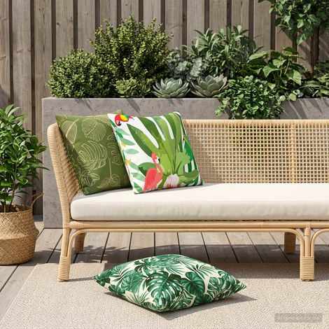 vidaXL Funda de almohada 2 pcs HEERLEN Multicolor 60 x 60 cm Poliéster (1/5)