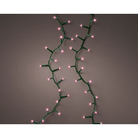 LUCI DI NATALE 1000LED ROSA 2250 CM 8 FUNZIONI