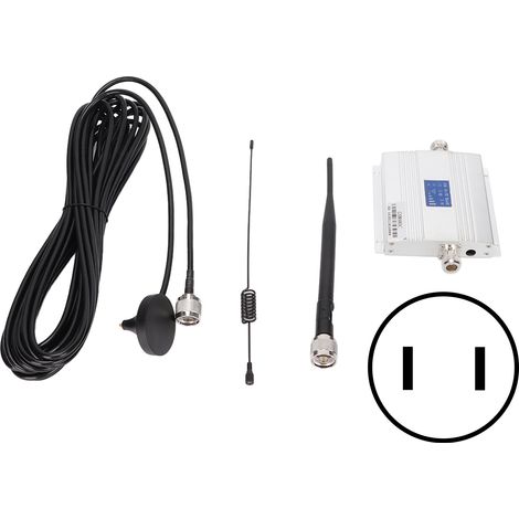 GSM980C Signalverstärker für Mobiltelefone mit 10 m Saugnapfantenne und 110-240 V Netzteil
