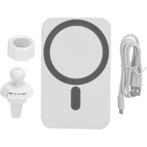 Chargeur Voiture Magnétique Sans Fil 15W Charge Rapide Support Téléphone Rotation 360° pour Aération (1/5)