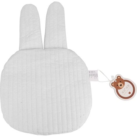 Oreiller Bébé Lapin Coton Doux Respirant Coussin Allaitement Portable 39cm (1/5)