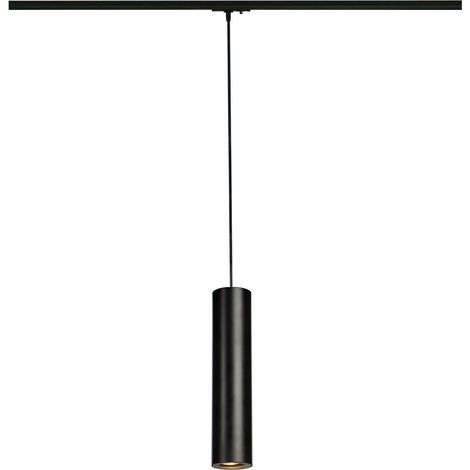 Luminaire sur rail haute tension SLV Enola 143960 monophasé GU10 50 W LED noir W648911