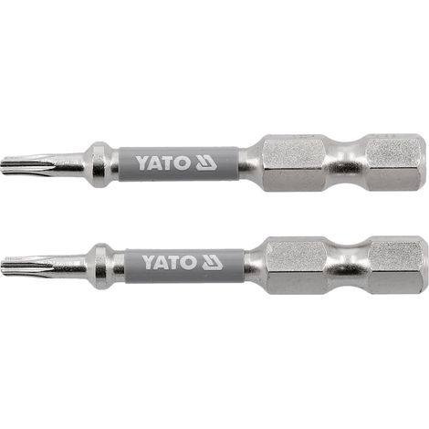 TORX Bits T8 1/4" 50 mm, 2-teilig, S2-Stahl, vernickelt