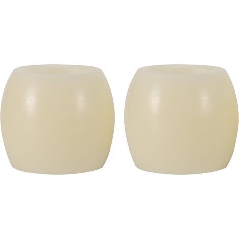2 bougies LED ovales sans flamme. fonctionnant sur piles. en forme d'œuf. avec flamme vacillante (1/4)