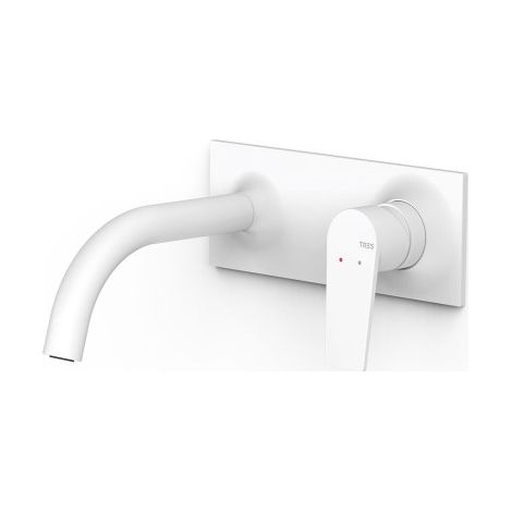 Pièce apparente pour élément encastré de lavabo Project Blanc mat - TRES 22130003BM