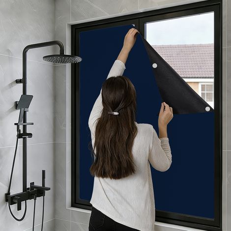 Lámina opaca para ventanas sin necesidad de taladrar, persiana aislante de tela para ventanas de tejado - Protección solar, lámina opaca para ventanas de 145 x 300 cm. (1/5)