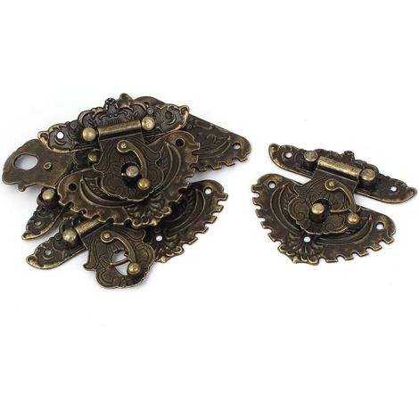 Style rétro Holzkiste Fall Hardware Verschluss Loquet 68 mm x 60 5st (1/2)