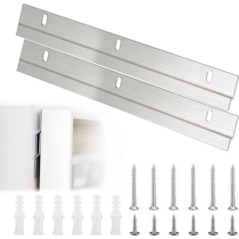 Fixation Murale Pour Cadres Et Miroirs Lourds En Métal Solide Z Bar 30 CM : Support Discret Et Réutilisable Pour Fixation Miroir Lourd, Installation Murale Sécurisée Et Invisible (1/5)