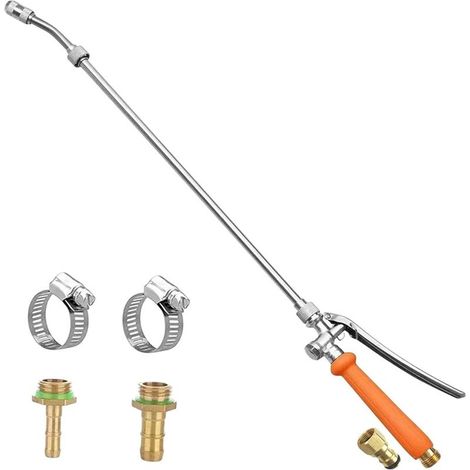 Pulverisateur Lance Telescopique, Lance Télescopique Rechange En Laiton, 3 Interfaces Buse Pour Jardinage, Agriculture, Lavage de Voitures (1/4)