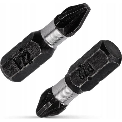 Schlagbohrer S2 schwarz PZ2 x 25 mm, 2 Stück PRO (1/4)